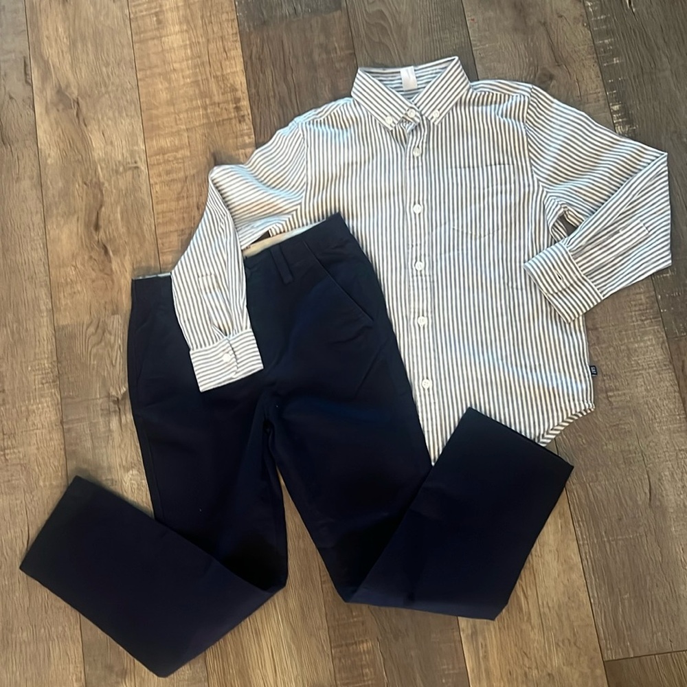 NWT Gap Set. Khakis & button up